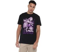 K-Pop Demon Hunters Huntrix Huntr/X Manga Panels Trio T Shirt, Nero, M Unisex-Adulto