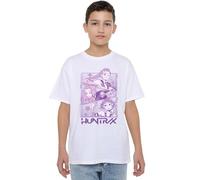 K-Pop Demon Hunters Huntrix Huntr/X Manga Panels Trio T Shirt, White, 12-13 Anni Unisex Kids