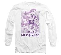 K-Pop Demon Hunters Huntrix Huntr/X Manga Panels Trio Unisex Long Sleeve T Shirt, White, M
