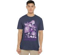 K-Pop Demon Hunters Huntrix Huntr/X Manga Panels Trio Unisex T Shirt, Heather Navy
