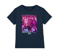 K-Pop Demon Hunters - Huntrix Huntr/X Mira Bootleg Kids T Shirt, Navy, 7-8