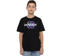 K-Pop Demon Hunters Huntrix Huntr/X Pastel Logo Kids T Shirt, Black, Nero, 12-13 Jahre Unisex-Bambini e Ragazzi