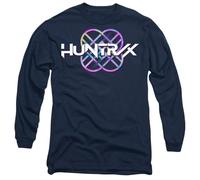 K-Pop Demon Hunters Huntrix Huntr/X Pastel Logo Long Sleeve T Shirt, Black, Blu Navy, M Unisex-Adulto