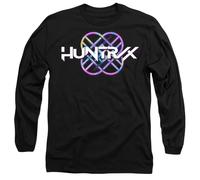 K-Pop Demon Hunters Huntrix Huntr/X Pastel Logo Long Sleeve T Shirt, Black, Nero, L Unisex-Adulto