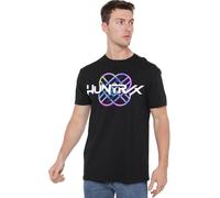 K-Pop Demon Hunters Huntrix Huntr/X Pastel Logo T Shirt, Black, Nero, 5XL Unisex-Adulto