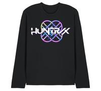 K-Pop Demon Hunters Huntrix Huntr/X Pastel Logo Unisex Long Sleeve T Shirt, Black, S