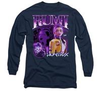 K-Pop Demon Hunters Huntrix Huntr/X Rumi Bootleg Unisex Long Sleeve T Shirt, Navy, S
