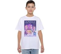 K-Pop Demon Hunters Huntrix Huntr/X World Tour Billboard Kids T Shirt, Bianco, 7-8 Jahre Unisex-Bambini e Ragazzi