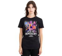 K-Pop Demon Hunters Huntrix It's My Birthday Group Ladies T Shirt, Black, Medium