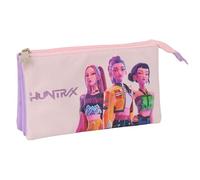 K-POP Demon Hunters - ICONIC - Astuccio triplo, per bambini, ideale per bambini in età scolastica, comodo e versatile, resistenza, 22 x 3 x 12 cm