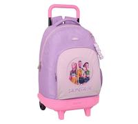 Safta K-pop Demon Hunters Iconic 33l Wheeled Backpack Rosa Bambini