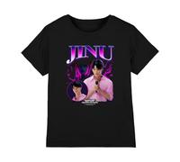 K-Pop Demon Hunters Jinu Bootleg Kids T Shirt, Black, 9-11