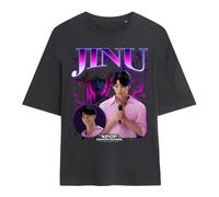 K-Pop Demon Hunters Jinu Bootleg Maglietta Oversize da Donna, Antracite, M