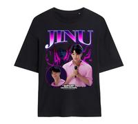 K-Pop Demon Hunters Jinu Bootleg Maglietta Oversize da Donna, Nera, S