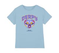 K-Pop Demon Hunters KPOP Demon Hunters-Derpy Collegic T Shirt, Light Blue, 7-8 Jahre Unisex Kids