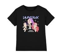 K-Pop Demon Hunters KPOP Demon Hunters-Huntrix Chibi Group T Shirt, Black, 12-13 Jahre Unisex Kids