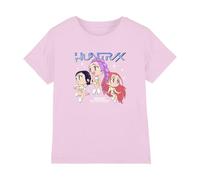 K-Pop Demon Hunters KPOP Demon Hunters-Huntrix Chibi Group T Shirt, Light Pink, 7-8 Anni Unisex Kids