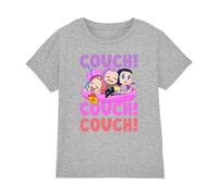 K-Pop Demon Hunters KPOP Demon Hunters-Huntrix Couch T Shirt, Heather Grey, 12-13 Jahre Unisex Kids