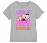 K-Pop Demon Hunters KPOP Demon Hunters-Huntrix Couch T Shirt, Heather Grey, 3-4 Jahre Unisex Kids