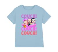 K-Pop Demon Hunters KPOP Demon Hunters-Huntrix Couch T Shirt, Light Blue, 3-4 Jahre Unisex Kids