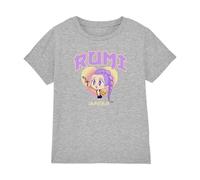 K-Pop Demon Hunters KPOP Demon Hunters-Huntrix Rumi Collegic T Shirt, Heather Grey, 9-11 Jahre Unisex Kids