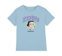 K-Pop Demon Hunters KPOP Demon Hunters-Huntrix Zoey Collegic T Shirt, Light Blue, 12-13 Jahre Unisex Kids