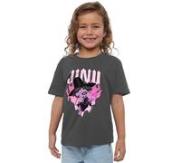 K-Pop Demon Hunters KPOP Hunters-Jinu Demon Heart Flames T Shirt, Charcoal, 5-6 Jahre Unisex Kids
