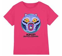 K-Pop Demon Hunters Maglietta unisex per bambini con cartoni animati Derpy Save The Date Kids, fucsia, 9-11 Jahre
