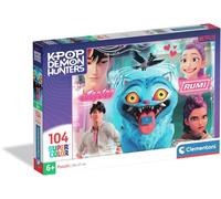 K-Pop Demon Hunters - Puzzle per bambini, 104 pezzi, 38 x 27 cm, a partire dai 6 anni, figure colorate, attività divertenti ed educative