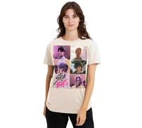 K-Pop Demon Hunters Saja Boys Era Grid Ladies T Shirt, Natural, S Women's