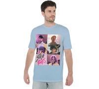 K-Pop Demon Hunters Saja Boys Era Grid Unisex T Shirt, Sky Blue, M