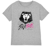 K-Pop Demon Hunters - Saja Boys Graffiti Wall Kids T Shirt, Heather Grey, 12-13