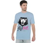 K-Pop Demon Hunters Saja Boys Graffiti Wall Unisex T Shirt, Sky Blue, XL