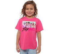 K-Pop Demon Hunters Saja Boys Photo Frame Kids T Shirt, White, Fucsia, 12-13 Jahre Unisex-Bambini e Ragazzi