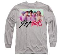 K-Pop Demon Hunters Saja Boys Photo Frame Long Sleeve T Shirt, White, Grigio, XXL Unisex-Adulto