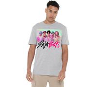 K-Pop Demon Hunters Saja Boys Photo Frame T Shirt, White, Grigio, S Unisex-Adulto