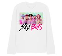 K-Pop Demon Hunters Saja Boys Photo Frame Unisex Long Sleeve T Shirt, White, M