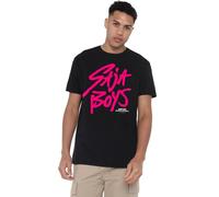 K-Pop Demon Hunters Saja Boys Pink Logo T Shirt, Black, Nero, 3XL Unisex-Adulto