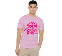 K-Pop Demon Hunters Saja Boys Pink Logo T Shirt, Black, Rosa Chiaro, XXL Unisex-Adulto