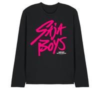 K-Pop Demon Hunters Saja Boys Pink Logo Unisex Long Sleeve T Shirt, Black, S