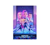 K-POP Demon Hunters - STATIONERY - Quaderno con graffetta, formato A4, ideale per bambini, comodo e versatile, resistenza, 20,5 x 29,7 cm