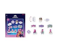 K-POP Demon Hunters - STATIONERY - Set di 10 gomme cancellabili, materiale scolastico, ideale per bambini, comodo e versatile, resistenza, 25 x 30 cm
