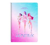 K-POP Demon Hunters - STATIONERY - Taccuino a libro 80 fogli con copertina rigida 1design, ideale per bambini di diverse età, comodo e versatile, resistenza, 21,5 x 1 x 31 cm