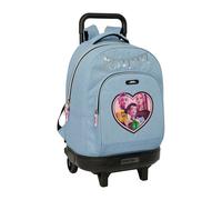 Safta K-pop Demon Hunters 33l Wheeled Backpack Blu Bambini