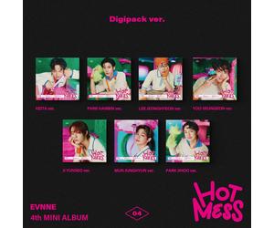 K-POP EVNNE 4th Mini Album HOT MESS Digipack Random Ver. CD + 20p P.Book + P....