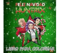 k-pop feliz navidad - guerreiras do huntrix libro para colorear