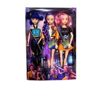 K-pop Figurine Set, K-pop Demon Bambole, Giunti mobili, Abiti intercambiabili e Ca, per fan e bambini dai 6 anni in su (D-Modello Senza Musica)