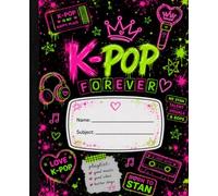 K-Pop Forever Neon Dreams Composition Notebook: College Ruled Journal for K-Pop Fans/ Neon Pink & Green Graffiti Style Notebook/ Cute School Supplies for Kids, Teens & Adults