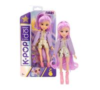 K POP IDOL Bambola Nari Bambole alla moda Stile K-Pop Power Idol, capelli lavanda. 3 accessori per creare outfit Età 3+