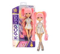 K-POP IDOL Bambola Yuni Bambole alla moda Stile K-Pop Moonlight, capelli rosa intrecciati. 3 accessori per creare outfit Età 3+